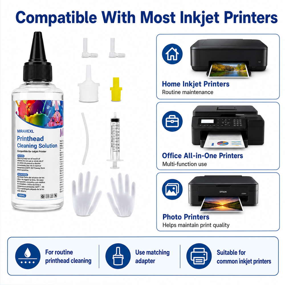 محلول تنظيف رأس الطباعة MIRAVE - مراجعة Sublimation Ink 100Ml وسعره