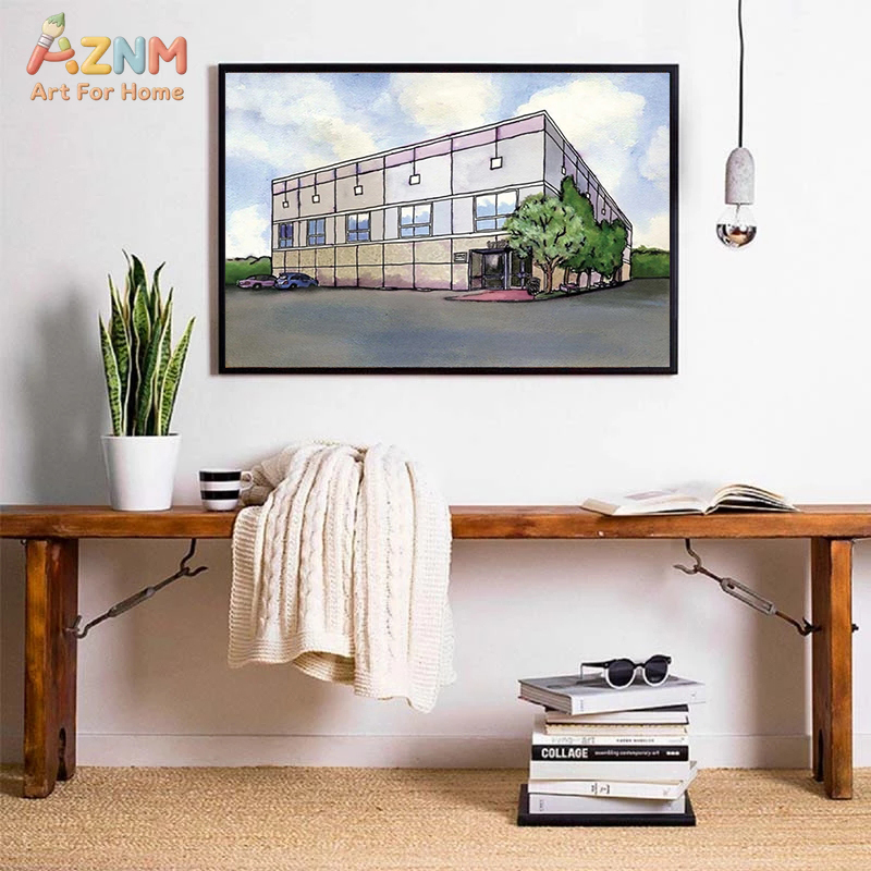 لوحة فنية جدارية حديثة من AZNM - مراجعة Commercial Wall Printing وسعره