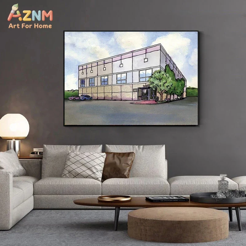 لوحة فنية جدارية حديثة من AZNM - مراجعة Commercial Wall Printing وسعره