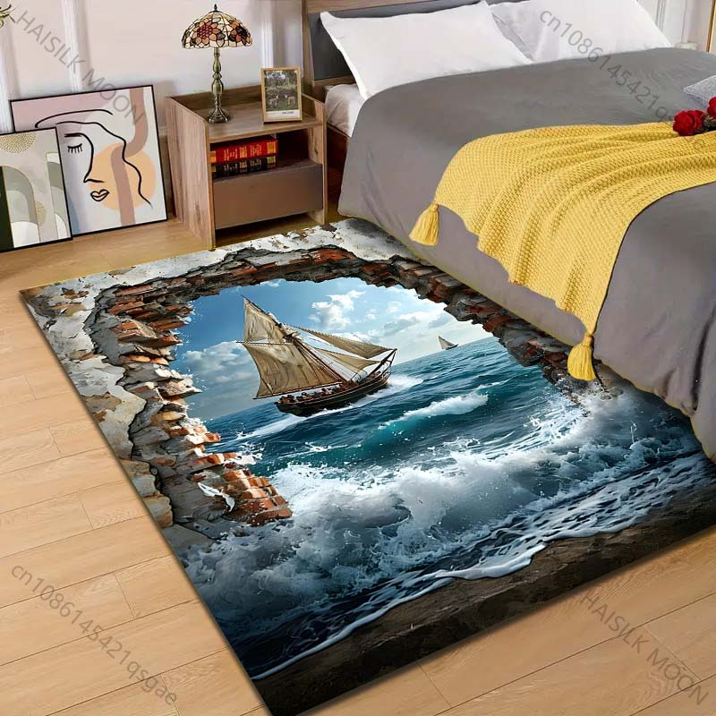 سجادة مطبوعة على شكل سفينة شرا - مراجعة Commercial Wall Printing وسعره