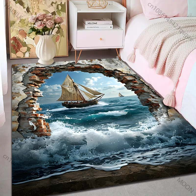 سجادة مطبوعة على شكل سفينة شرا - مراجعة Commercial Wall Printing وسعره