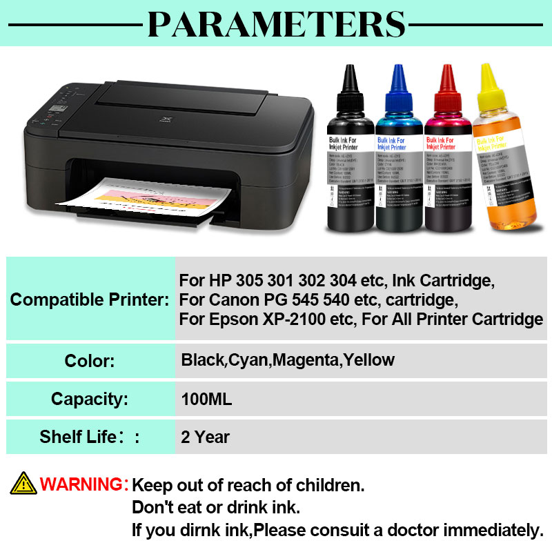 مجموعة حبر إعادة تعبئة الطابعة - مراجعة Sublimation Ink 100Ml وسعره