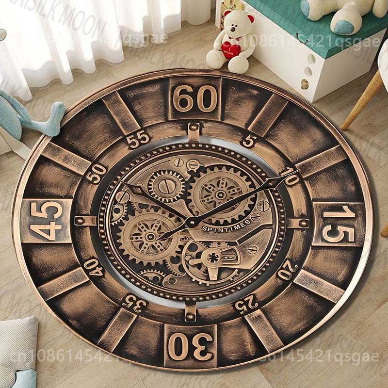 سجادة دائرية مطبوعة بتصميم وجه - مراجعة Commercial Wall Printing وسعره