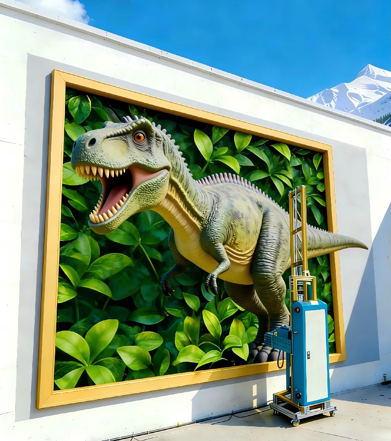 طابعة جدارية ثلاثية الأبعاد مخ - مراجعة Commercial Wall Printing Machine وسعره